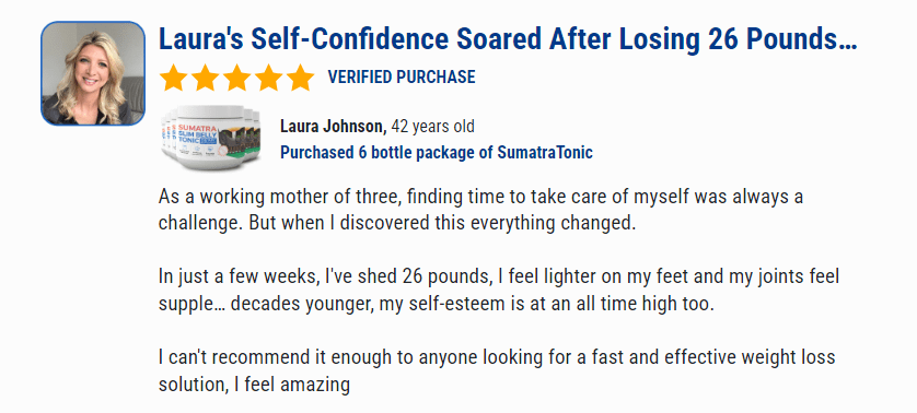 sumatra slim belly tonic customer reviews